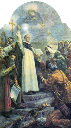 St. Vincent Ferrrer evangelizing the Moslems